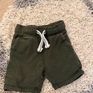 Olive Green Kids Shorts